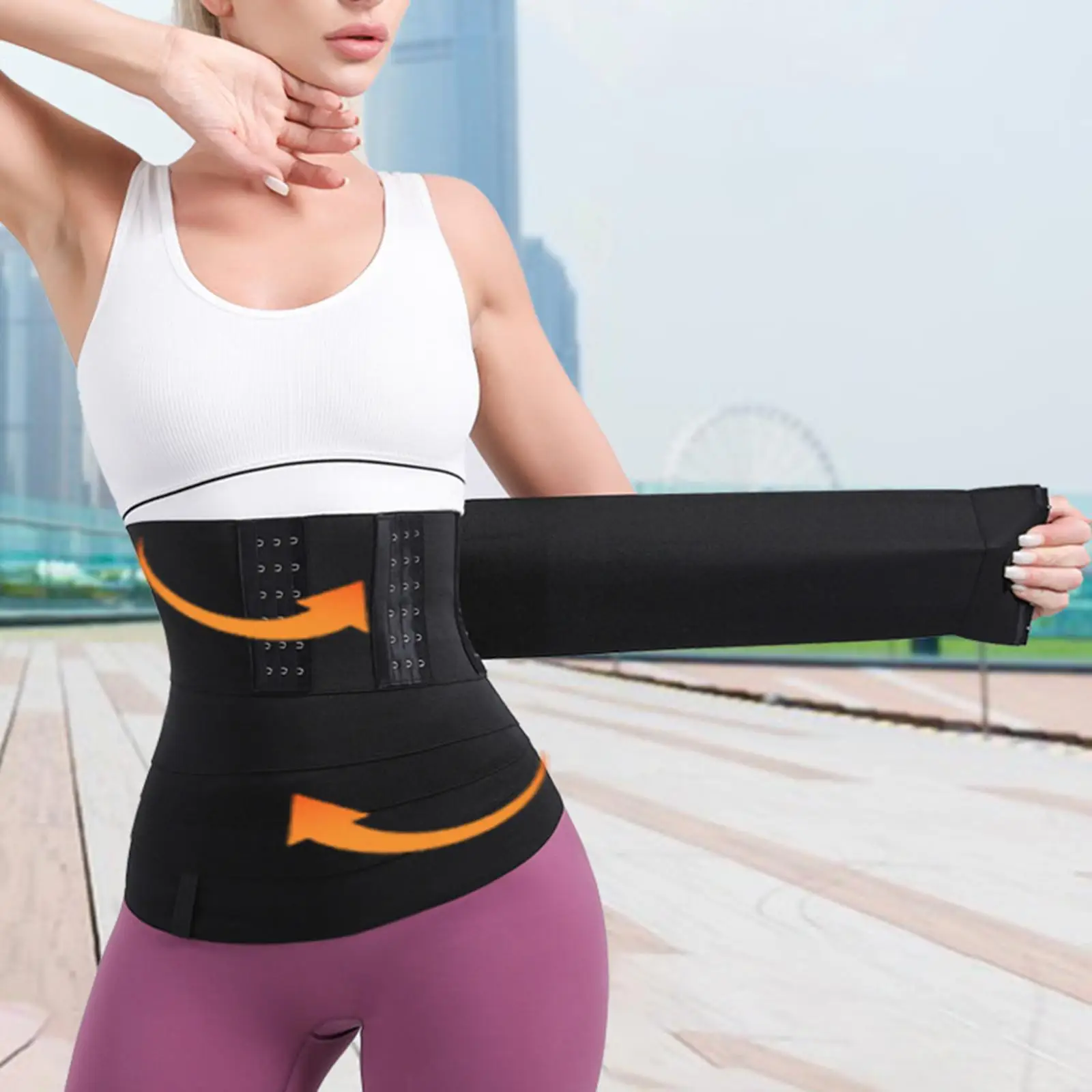 

Waist Trainer Tummy Control Bandage Wrap Workout Womens Waist Trimmer Belt