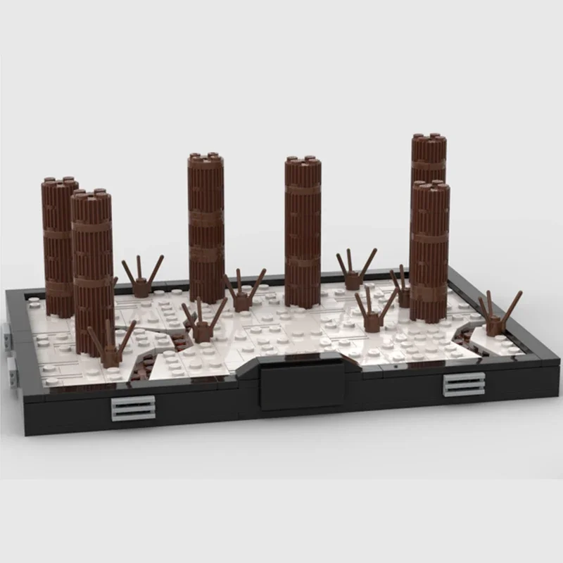 Звездный фильм Moc строительные блоки перспективная вуаль базового дуэля модель