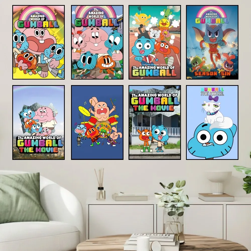 WCartoon The A-Amazing W-World of G-Gumball плакат домашние принты настенная живопись спальня