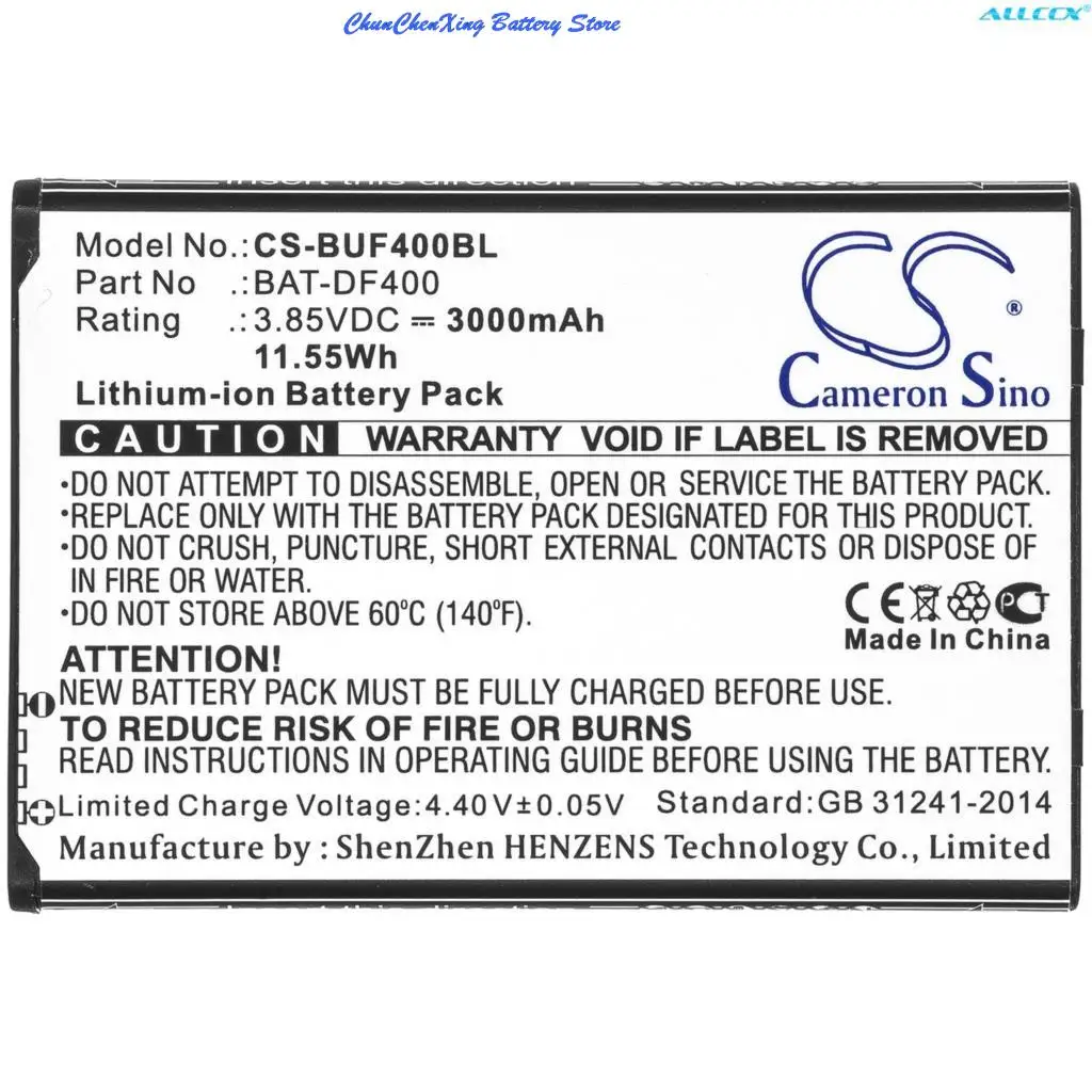 

Cameron Sino 3000mAh Barcode Scanner Battery for Bluebird EF400