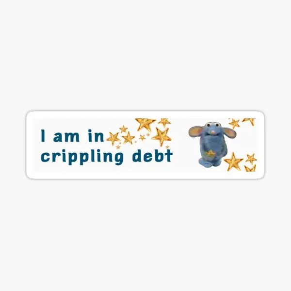 Наклейки-бамперы для гостиной I Am In каляющий долг 5 шт.