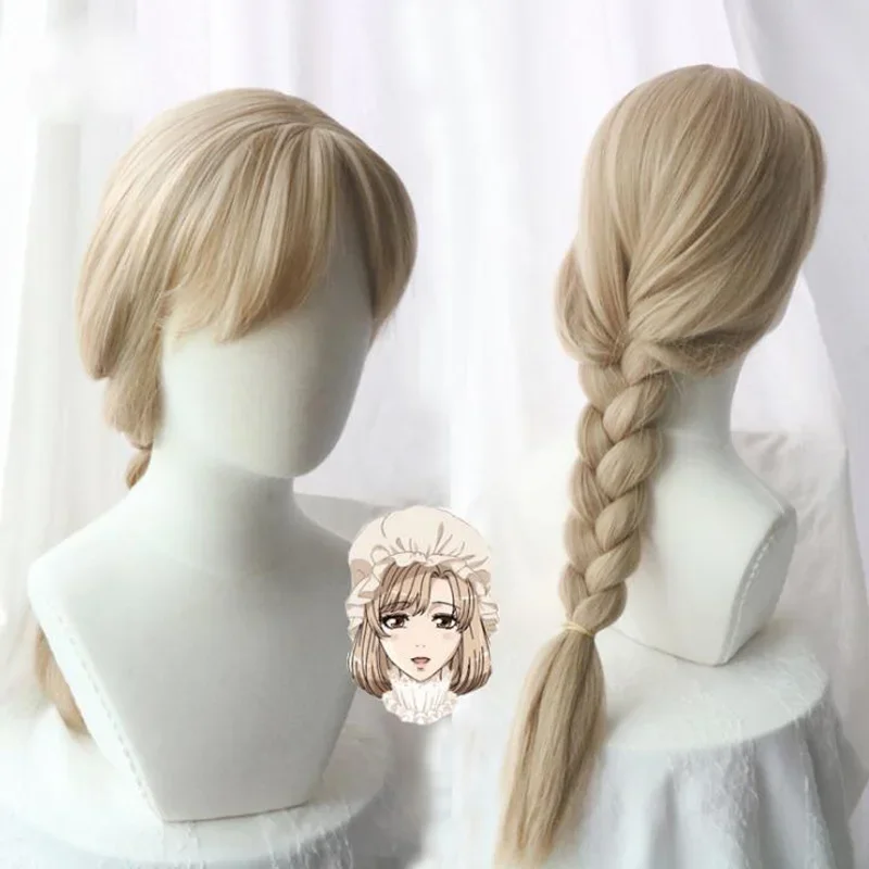 Аниме Hataraku Saibou Macrophage Braid Длинный парик Косплей Костюм Клеты на работе Женщины