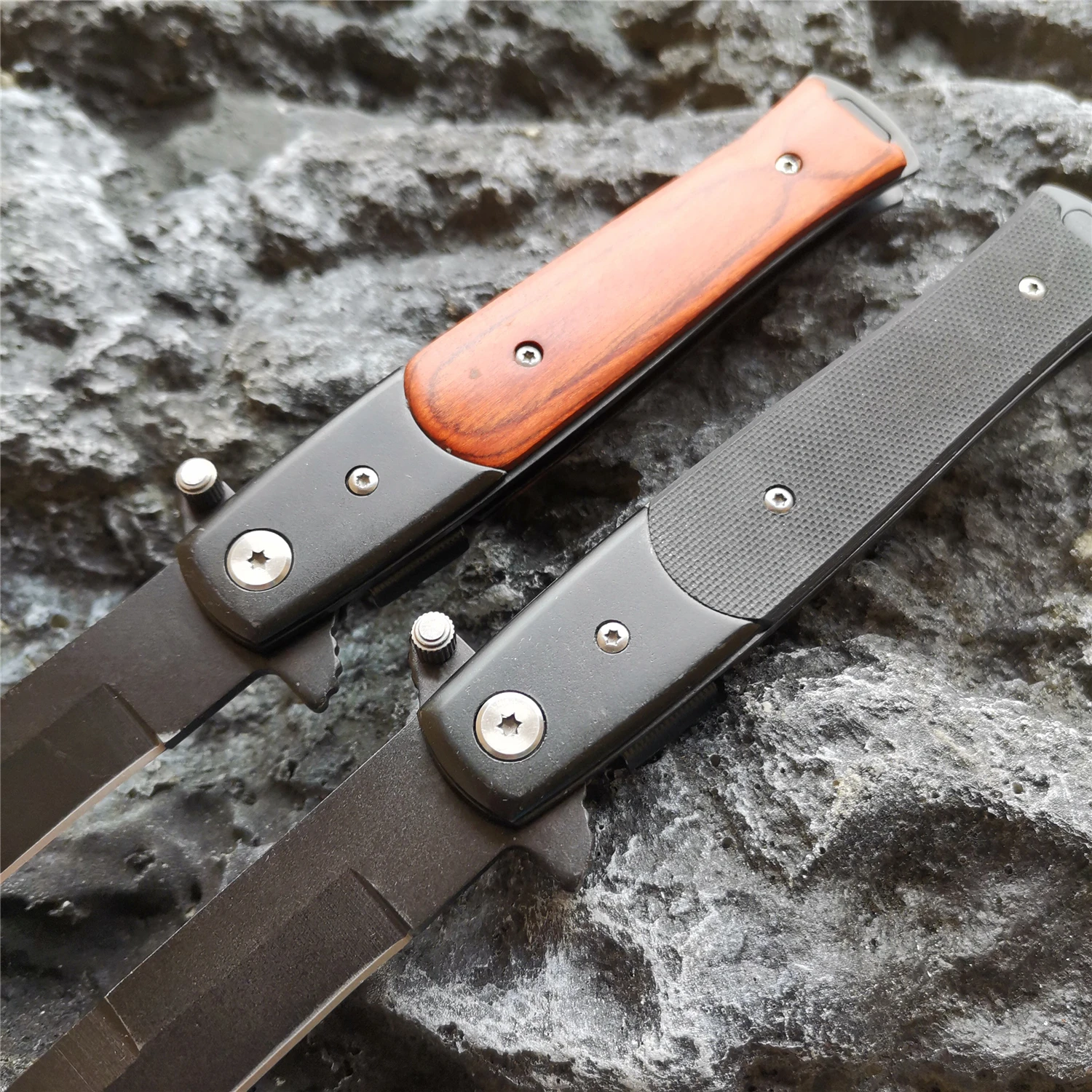 Новый деревянный портативный складной нож G10 карманный Учебный из нержавеющей