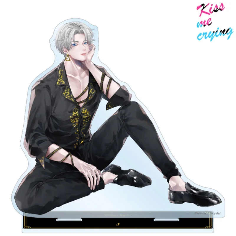 Фото Акриловая фигурка-подставка и брелок для ключей по аниме Kiss me crying Black Dressing Ver J And Noya, настольное украшение №2
