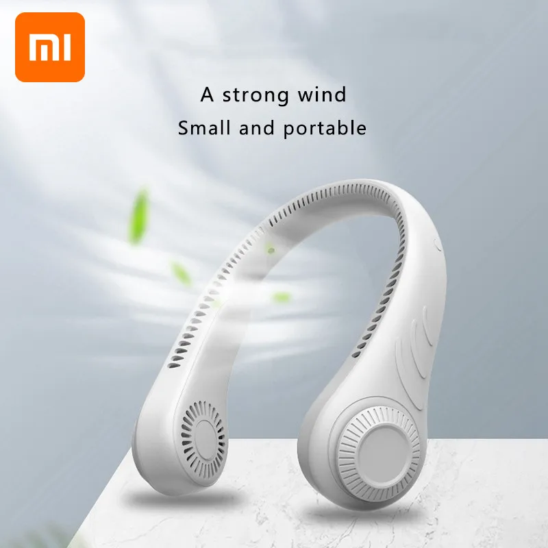

Portable Neck Fan Wireless Fan Rechargeable USB Mini Fan Bladeless Mute Fans Hanging Neck Cooler for Outdoor Sports