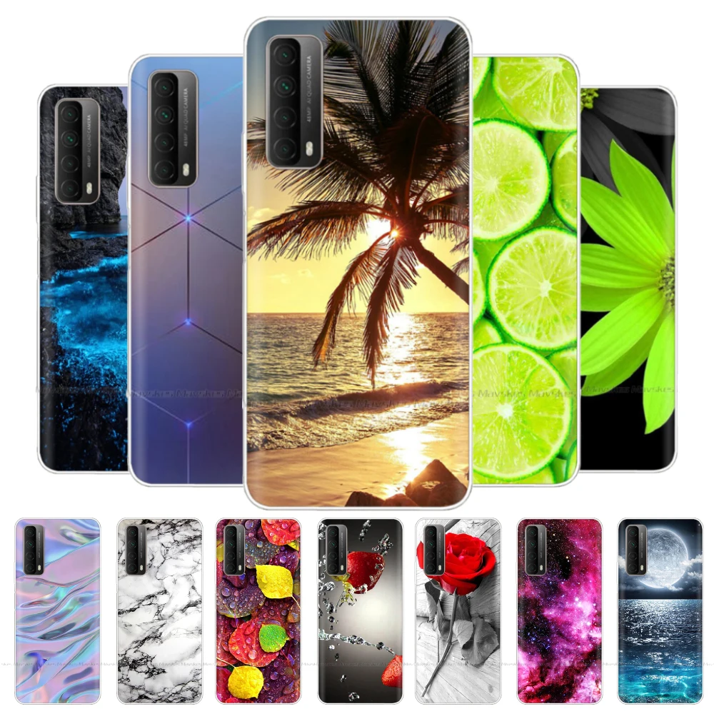 

Silicon Case for Huawei P Smart 2021 Case Bumper Soft TPU Phone Cover for Huawei Psmart 2021 Full 360 Protective Painted Fundas