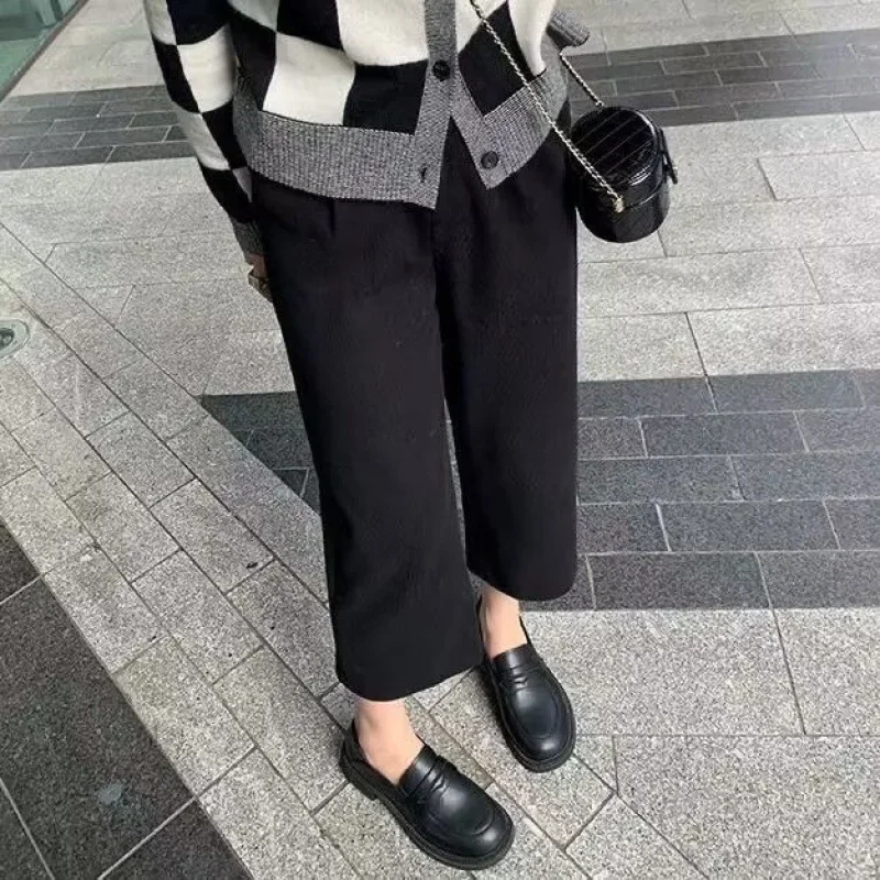 Женская обувь маленькие кожаные туфли в британском стиле с виноградом