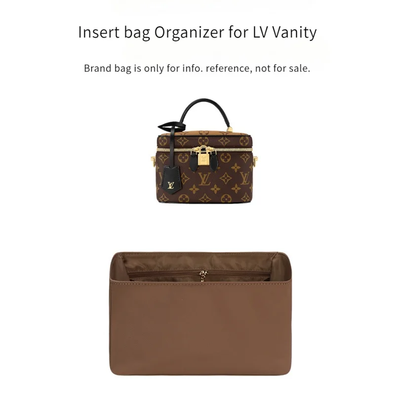 Insert Bag Organizer For Lv Vanity High Quality Waterproof Nylon And Exquisite Craft Shape And Protect Your Lovely Bag