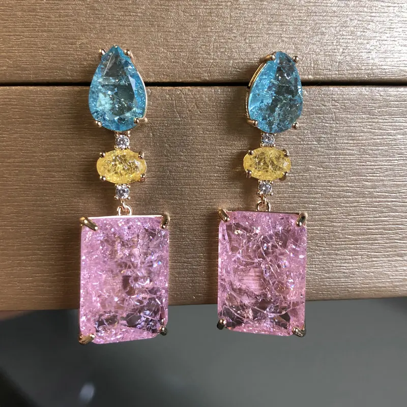 Серьги с кубическим цирконием