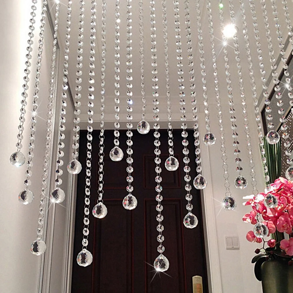 

New Clear Crystal Lamp Ball Hanging Prism Suncatcher Wedding Decor 15mm 20mm 30mm