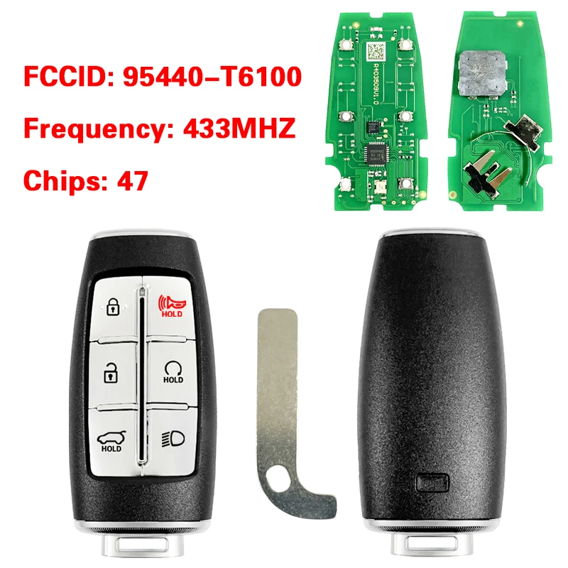 

PN 95440-AR000 AR010 AR101 DS110 DS000 AR001 DS010 AR011 T6000 T6111 T6100 T6011 T6010 Для Hyundai 2022 Smart Key 47Chip 433 МГц