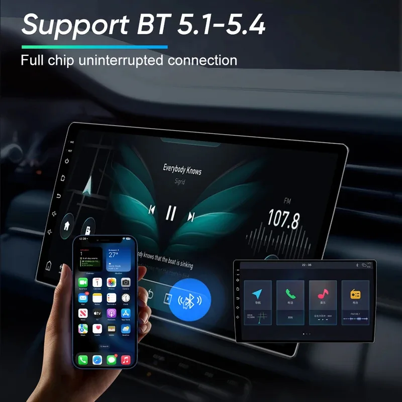 Фото Carplay Android Auto для Fiat Ducato Peugeot Boxer Citroen Jumper 2 2006-2022, автомобильный радиоприемник, мультимедийный плеер, GPS Navi, головное устройство №5