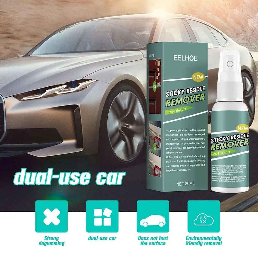 

Sticky Residue Remover Spray Sticker Remover All-Purpose Glass Car Adhesive Cleaning Cleaner Spray Products Cleaner Glue La G6T5