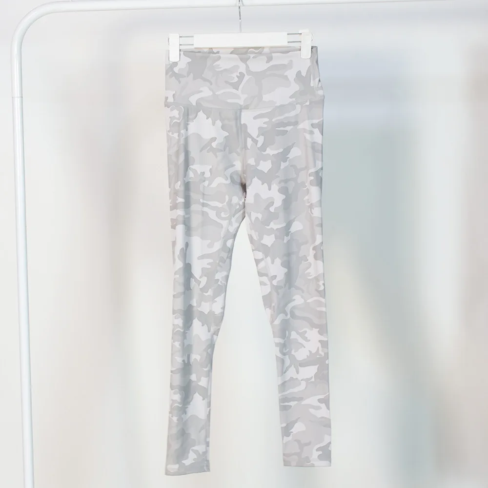 Lulusolid Camouflage Yoga Leggings Women Tights Naked Feeling Breathable High Waist Push Up Sports Pants Fitness Nylon Sweatpant