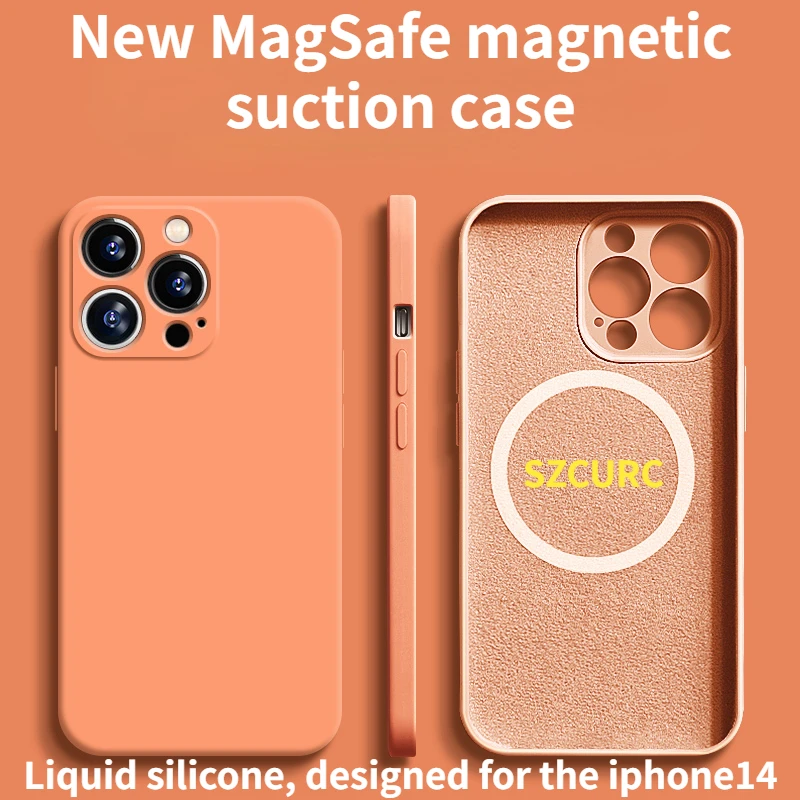 

For IPhone14promax Case Iphone 14pro New Wireless Magnetic 14plus Liquid Silicone 14por All-in-one Anti-crash Iphone 14 Magsafe