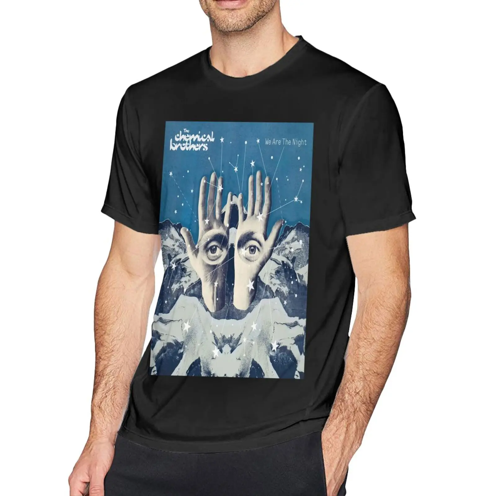 

Футболка с надписью «The Chemical Brothers We Are The Men», блузка с короткими рукавами, винтажная Мужская хлопковая футболка