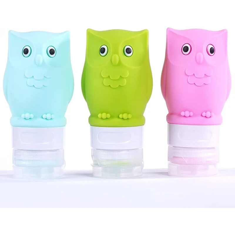 

Travel Bottles Owl, Condiment Squeeze Salad Squeeze Bottles,Leak Proof Cosmetic Travel Containers,for Shampoo,Conditioner,Lotion