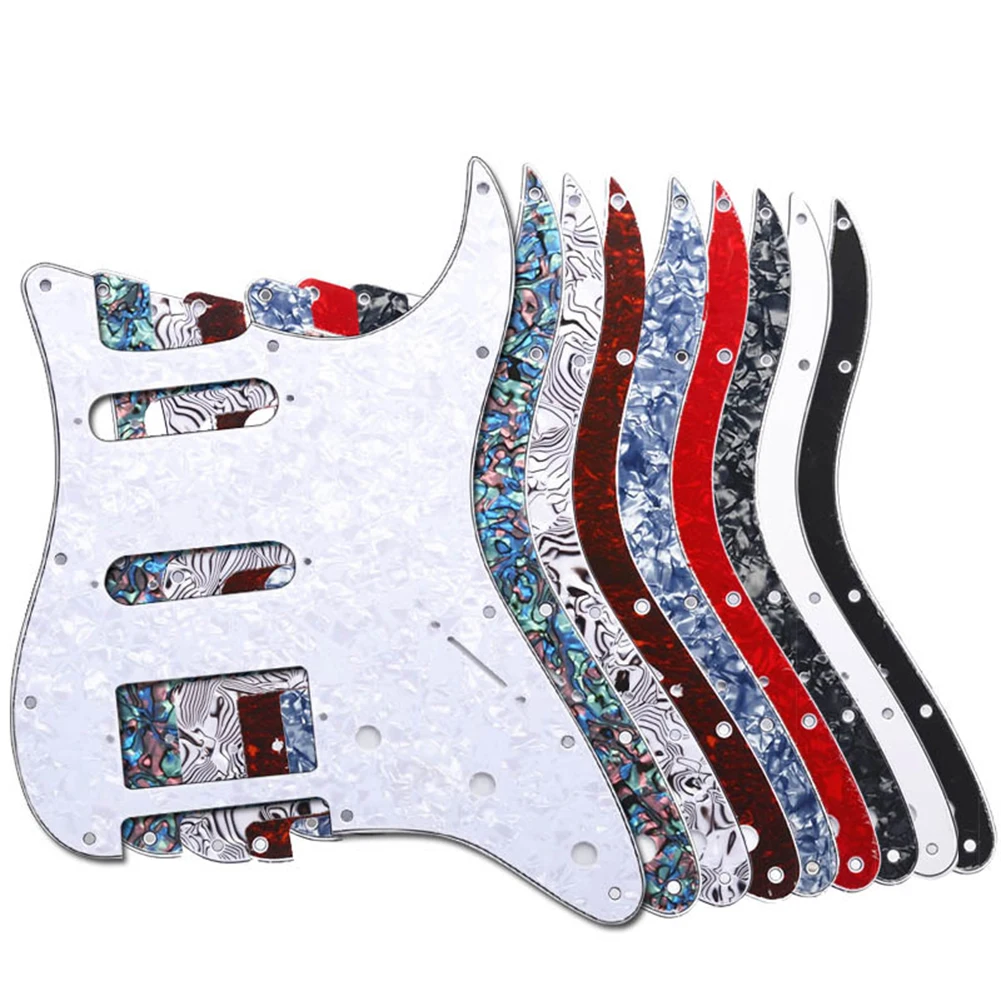 

Multicolor 11Hole SSH Guitar Pickguard Scratch Plate For ST SQ Electric Guitars 3 Ply SSH Guitar Pickguard Guitar Parts Accs