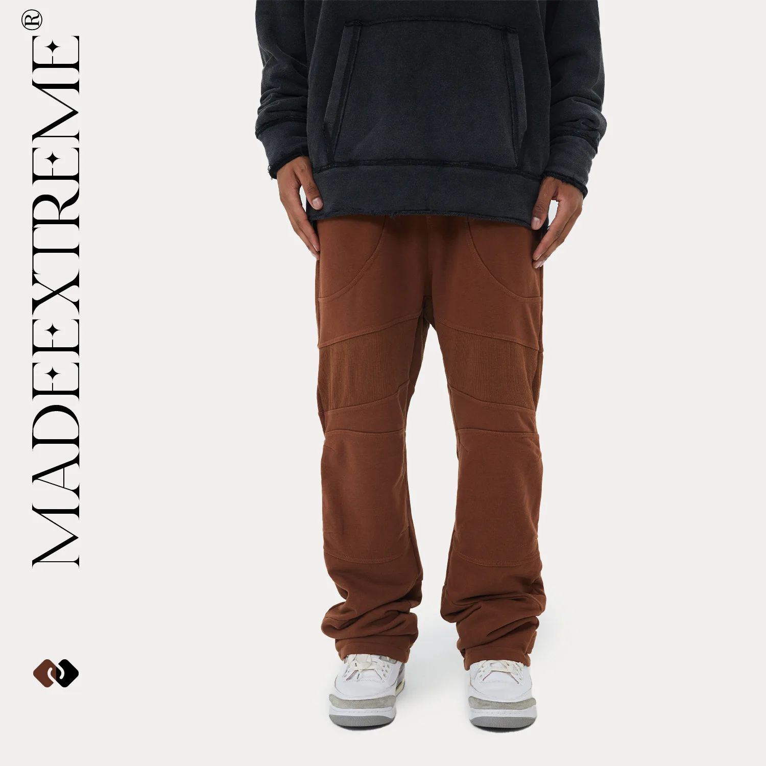 

MADE EXTREME Brown sweat pants y2k clothes men vintage joggers men casual pants men clothing streetwear sweatpants men