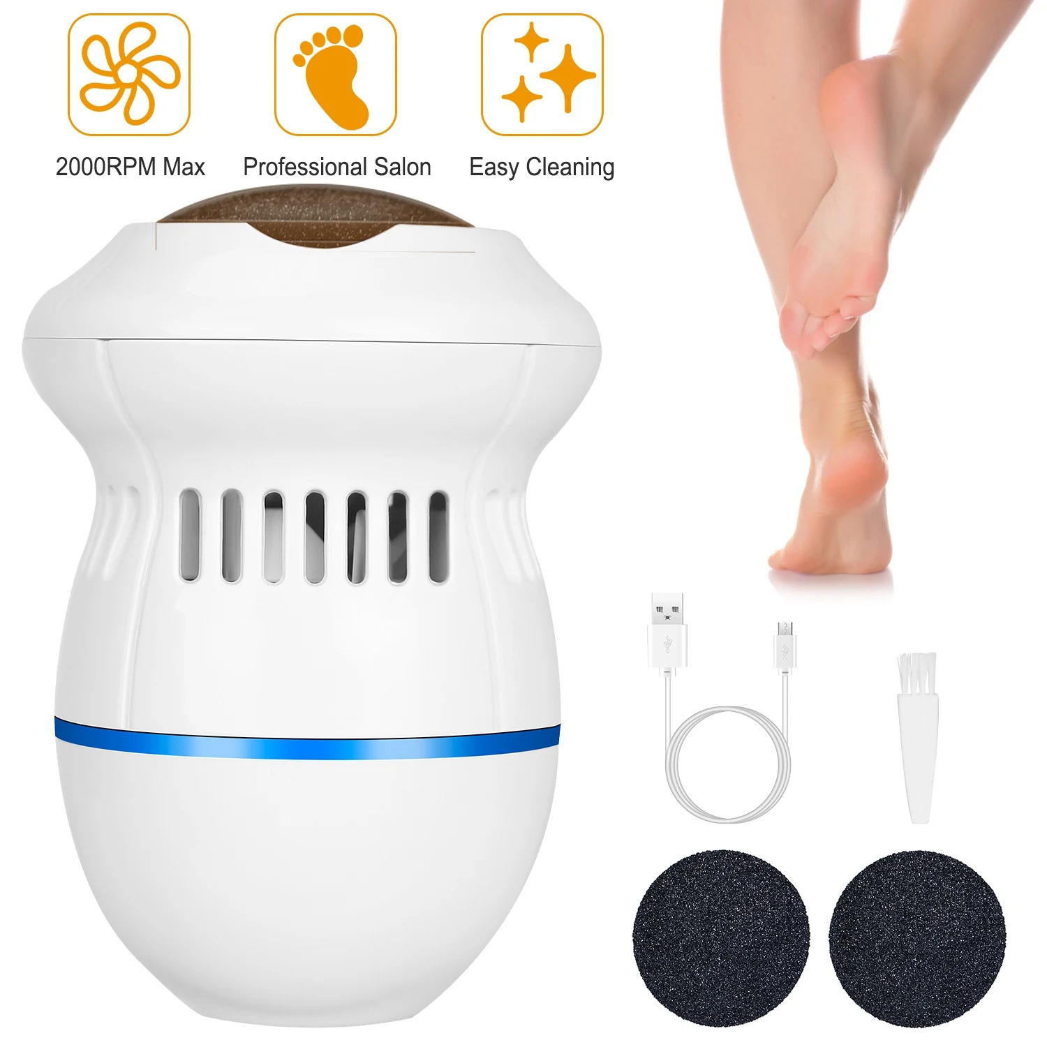 

Electric Vacuum Adsorption Foot Grinder New Electric Foot Grinding Skin Hard Fracture Skin Trimmer Dead Skin Foot Pedicure