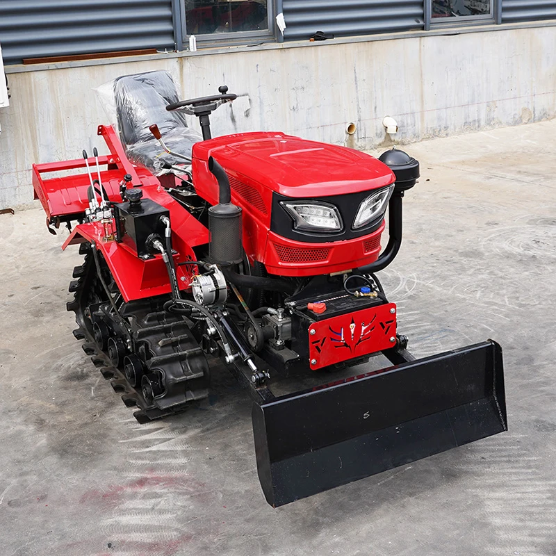 Фото Китайский культиватор-культиватор 25HP 35HP 40HP Культиваторы Мини-культиватор Роторный гусеничный трактор для продажи №5