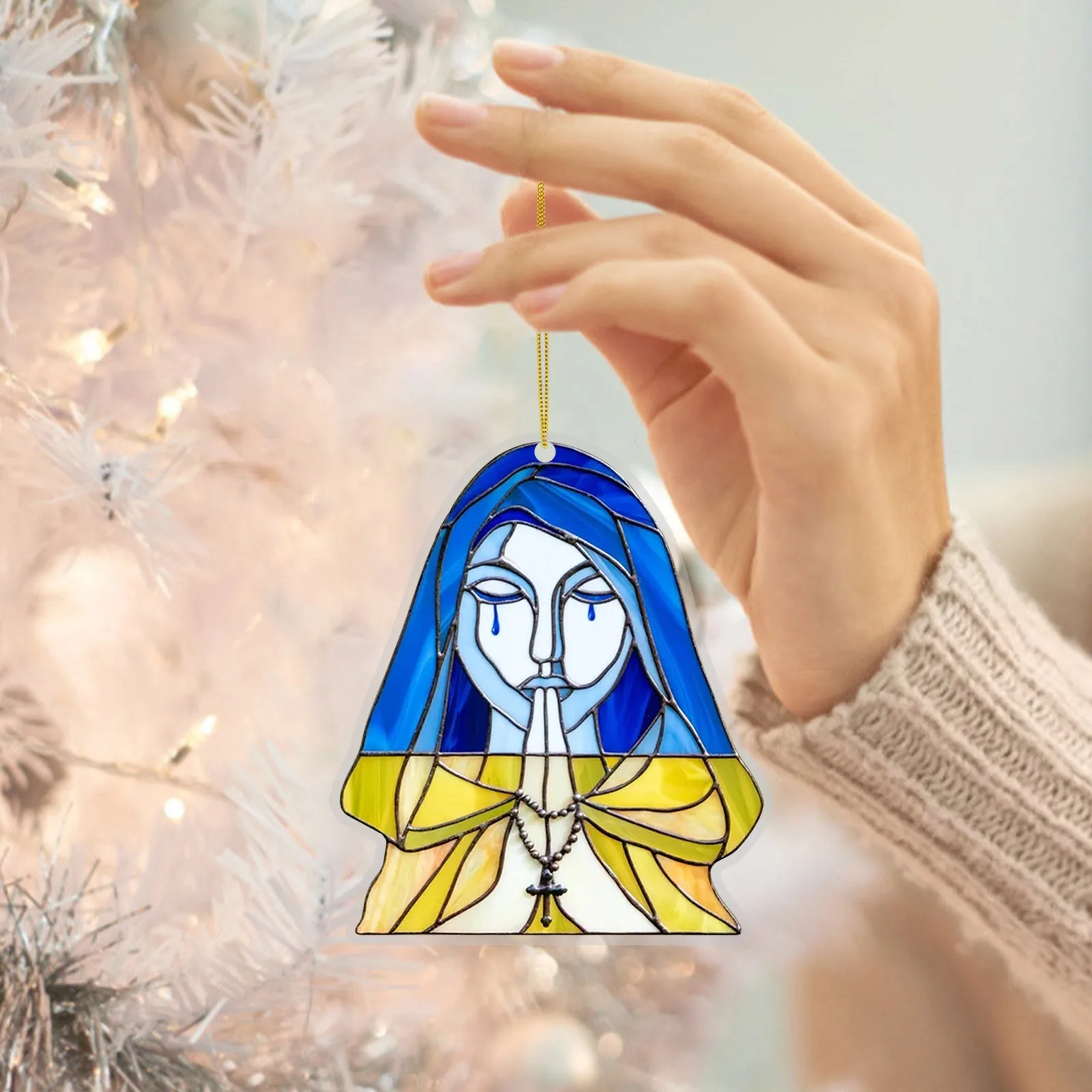 

Статуэтка ангела-хранителя, желто-зеленая двусторонняя акриловая подвеска, подвесное украшение для дома, подарок ручной работы, безделушка...