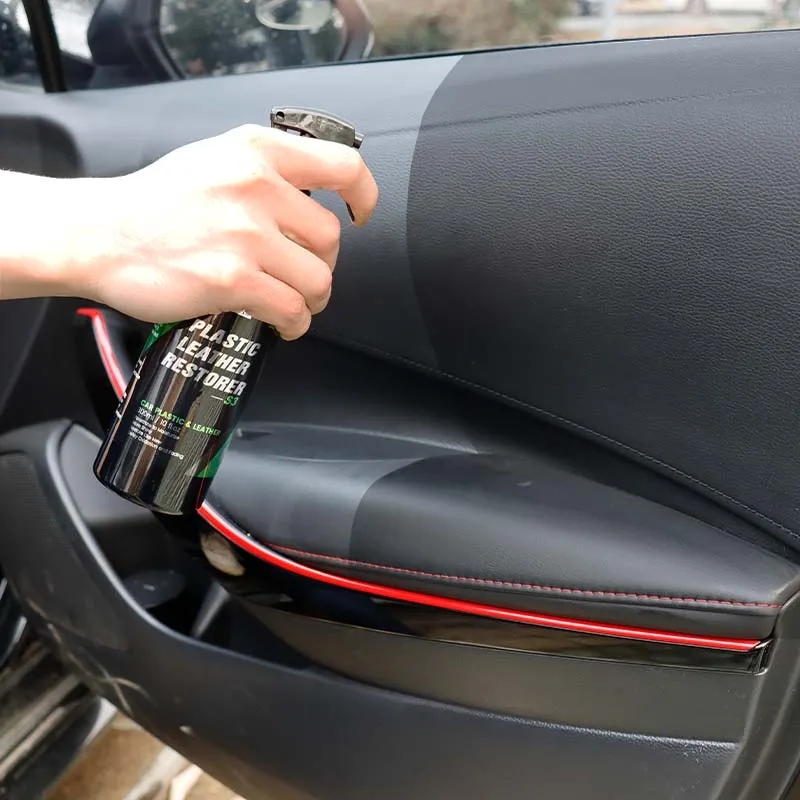 

Car Plastic Leather Restorer Hgkj S3 Renew Parts Polish Protect Coating Refurbish Long Lasting Black Car Seal Interior Accessory