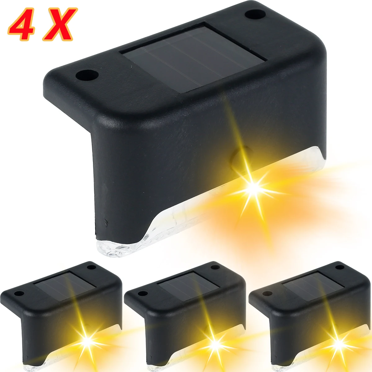 Фонарь наружный на солнечной батарее водонепроницаемый 4 шт.