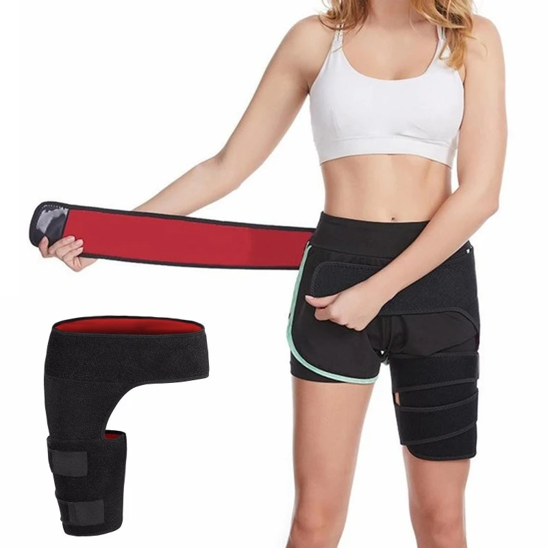 

New Hip Brace Groin Wrap for Sciatica Pain Relief Thigh Hamstring Compression Sleeve Quadriceps Support Hip flexor Arthritis