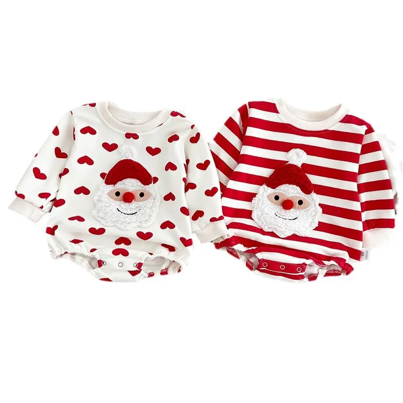 Боди для маленьких мальчиков 2024 Рождество зима милый свитер с 3D принтом