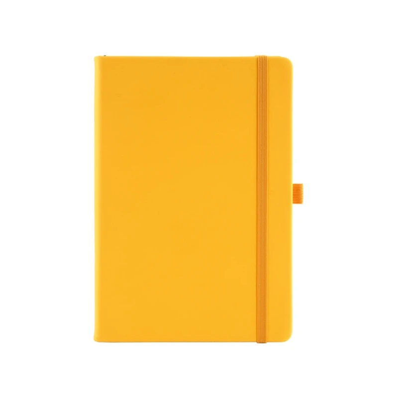 Блокнот формата A5 в твердой обложке кожаный однотонный дорожный журнал с широкой