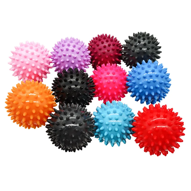 

Trigger Point Sport Fitness Hand Foot Pain Relief Plantar Fasciitis Reliever Hedgehog Balls 7cm Durable PVC Spiky Massage Ball