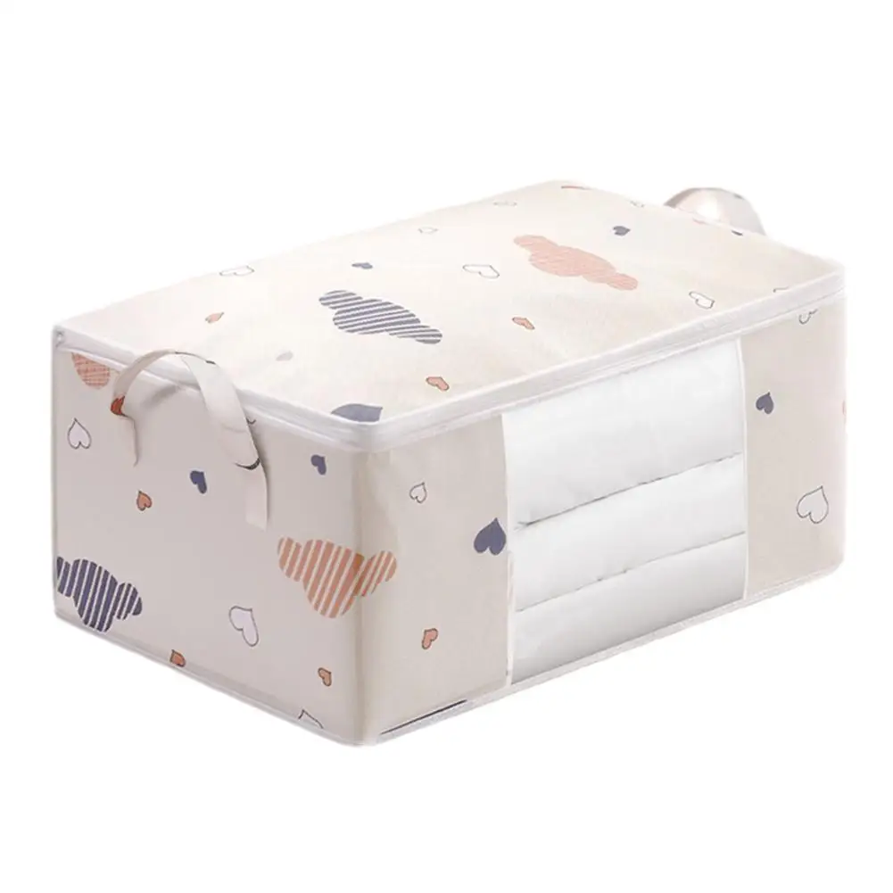 

Big Capacity Quilt Clothes Storage Bag Duvet Blanket Closet Sorting Moisture Storage Under-Bed Dustproof Organizer Bags Pro U3X6