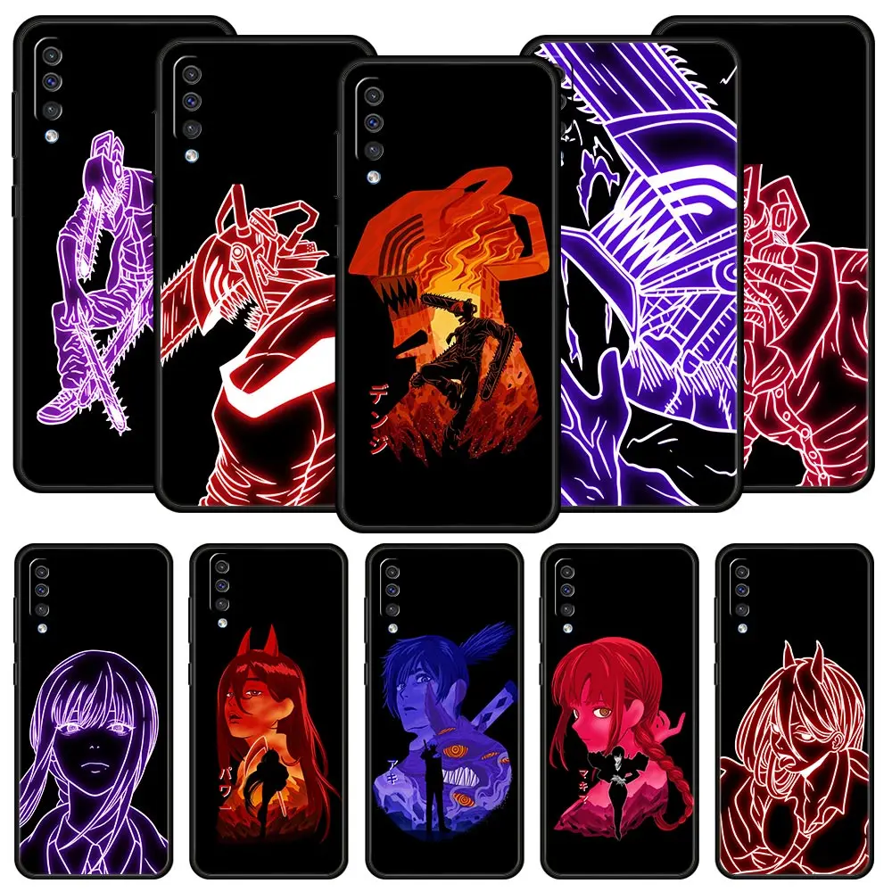 

Makima Chainsaw Man Neon Phone Case For Samsung Galaxy A12 A32 A50 A70 A20E A20S A10 A10S A22 A30 A40 A42 A52 5G A02S A04s Cover