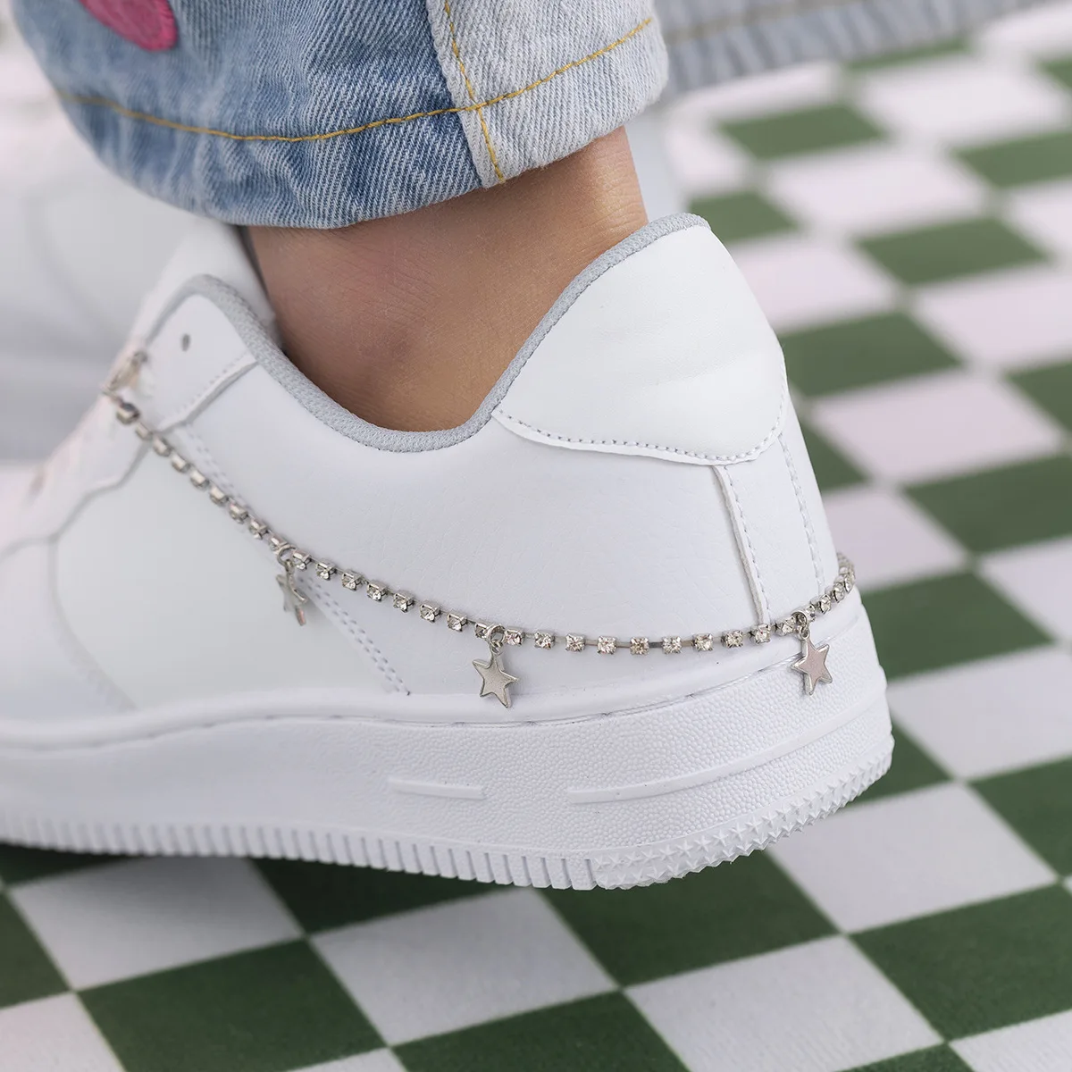 Цепочка с подвеской в виде звезды стиле хип-хоп спортивный стиль Стразы цепочка 1