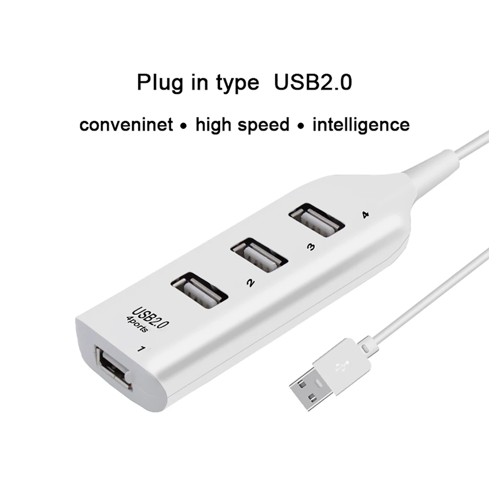 Высокоскоростной Универсальный USB-разветвитель PUJIMAX с 4 USB-портами 2 0 и кабелем -