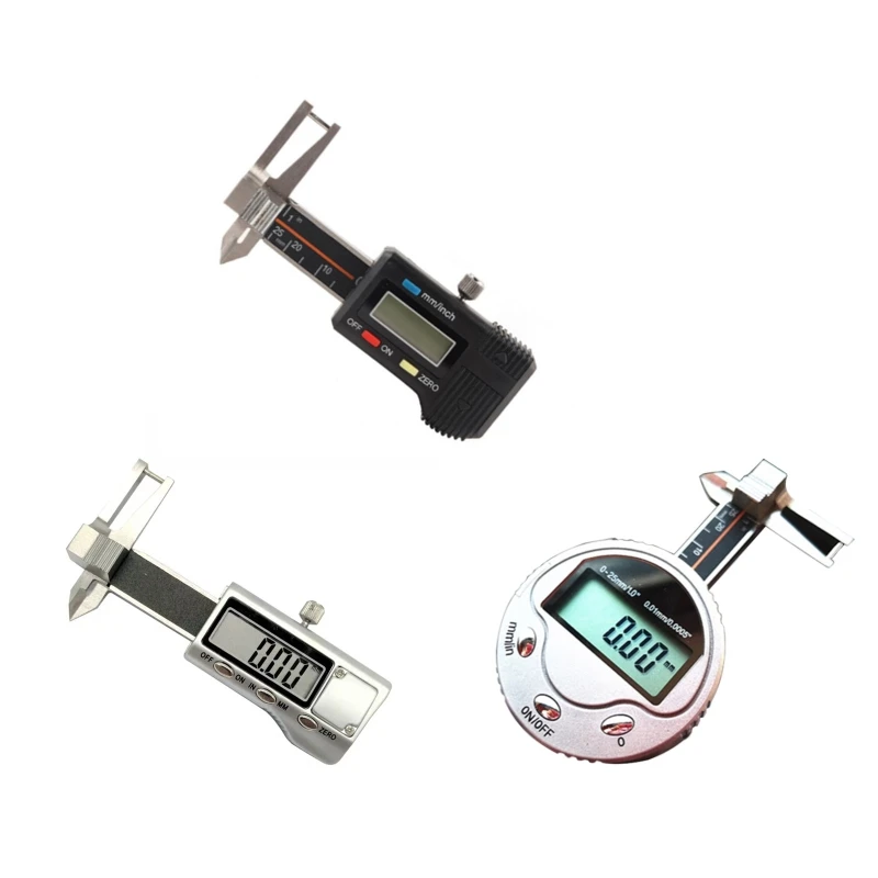 Digital Electronic Vernier Caliper Gauge Inch/Metric Fraction Conversion 0-25mm 0.01mm Thickness Gauge Jewel Gauge Gem