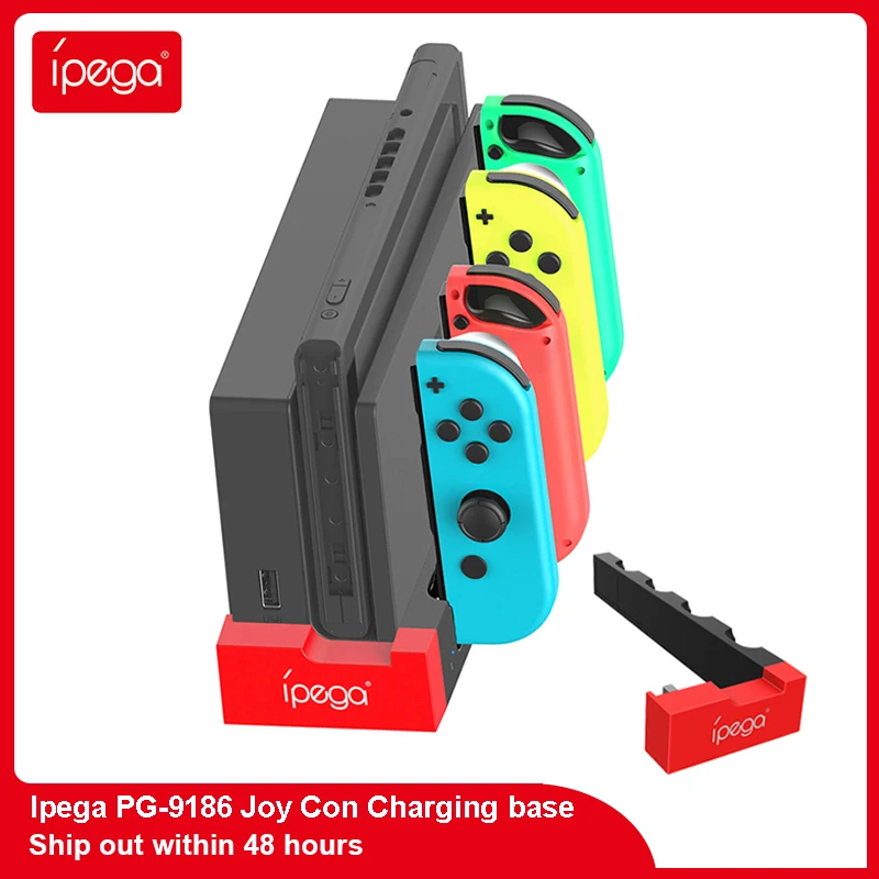 

Ipega PG-9186 Charger Joy Con Fast Charging Station Dock For Nintendo Switch OLED Controller Stand Holder Joy pad Accessories