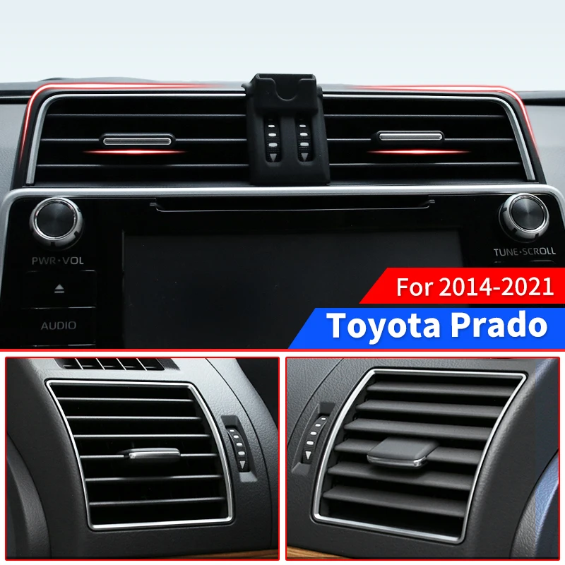 

Air Outlet Decoration Frame for Toyota Land Cruiser Prado 150 Lc150 Fj150 2014-2022 2021 Upgrade Interior Design Accessories
