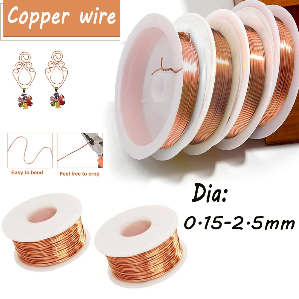 

Медная проволока 10 м чистая медь диаметр 0.15-2.5 мм