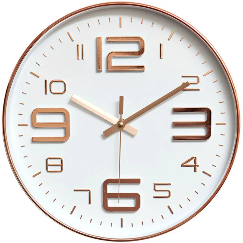 

High Quality Large Scale European Wall Clock Solid Color Mute Wall Clock Modern Design Acrylic Reloj De Pared Home Furnishings