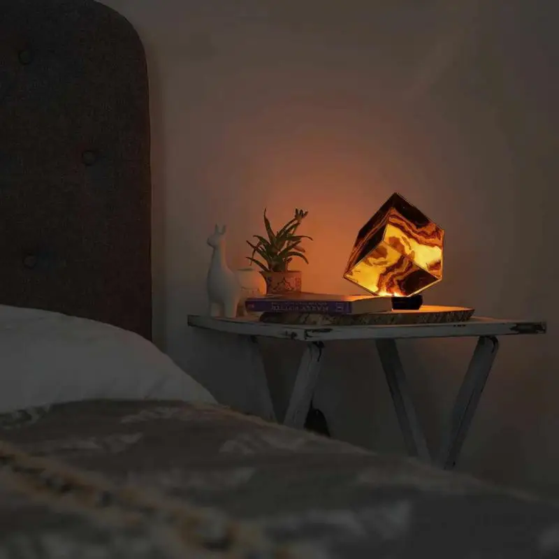 Идеальная мраморная лампа для спальни, прикроватная Светодиодная настольная лампа, настольная лампа для гостиной, домашний декор, ночник из оргстекла, Лавовая Лампа, креативная