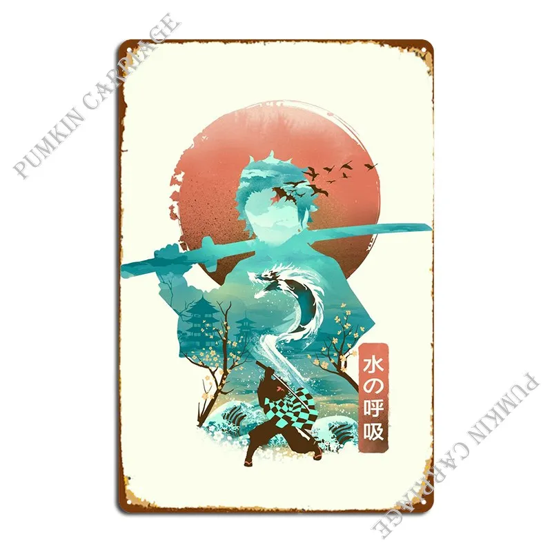 

Breath Of The Water Metal Plaque Poster Mural Decoration Wall Mural Sign Tin Sign Poster