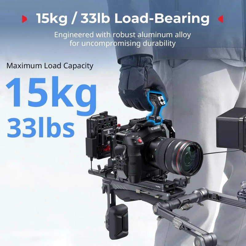 SmallRig 5632 Быстросъемная верхняя рукоятка с двусторонним креплением и совместимой направляющей QR-Slide NATO для ARRI с винтом 14-20 и системой HawkLock H21 (art.: 3920dc287f2dd) - 3920dc287f2dd