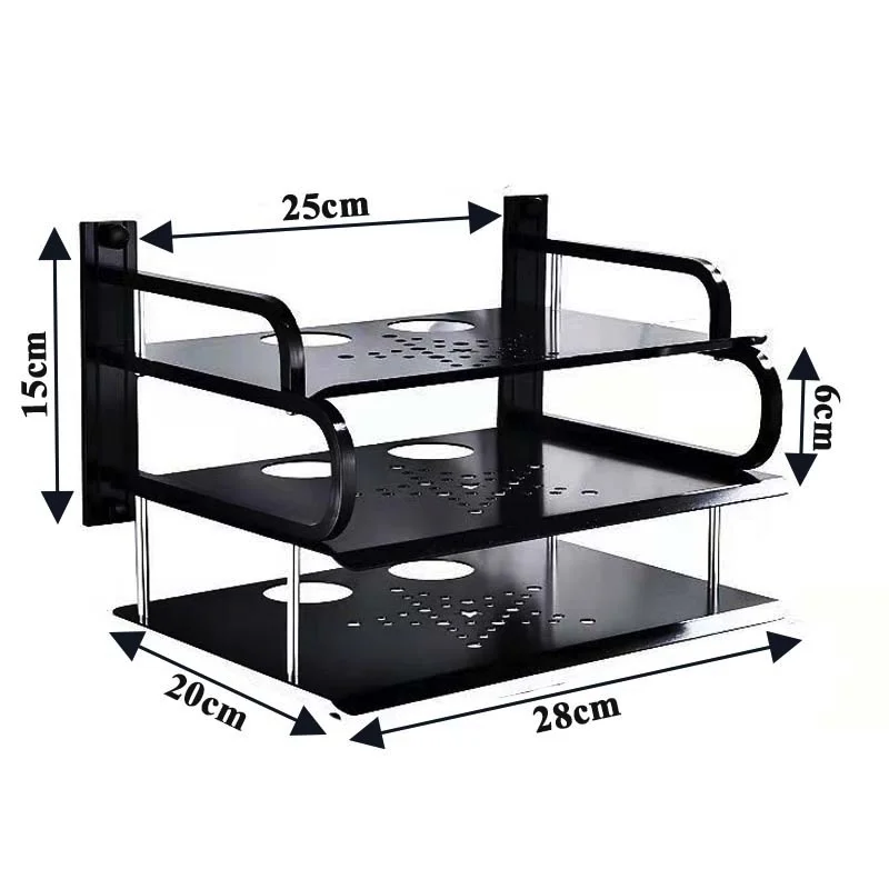 

Однослойная Алюминиевая Настенная Полка-держатель Для ТВ-приставки, Роутера, Медиаплеера, ТВ-стик