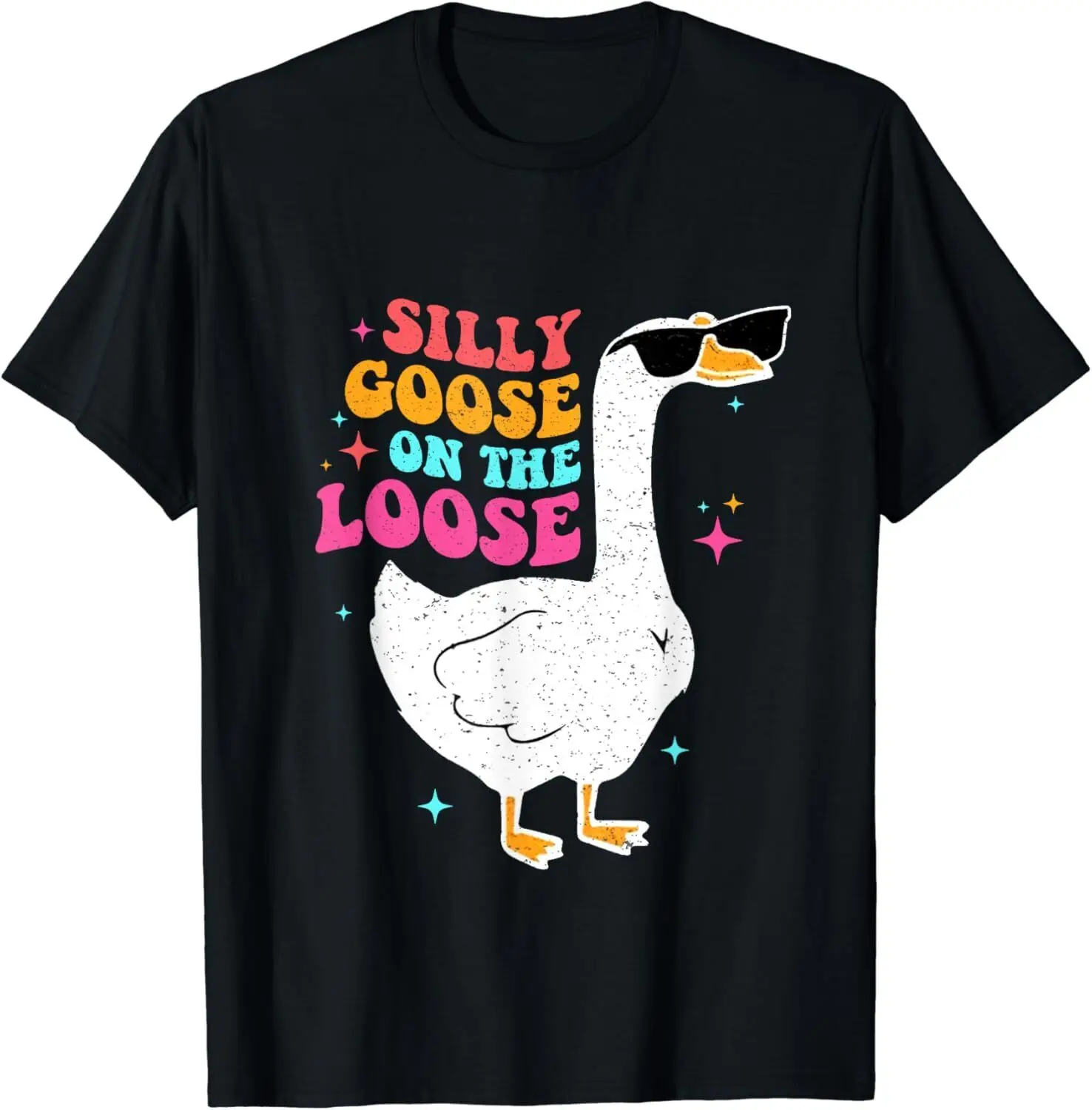 Новинка! Свободная винтажная Подарочная футболка в стиле ретро глупая Гусь