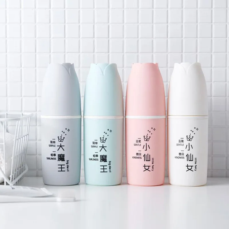 

Cute Travel Toothbrush Cup Portable Wash Cup Plastic Large Tooth Mouthwash Cup Storage Box