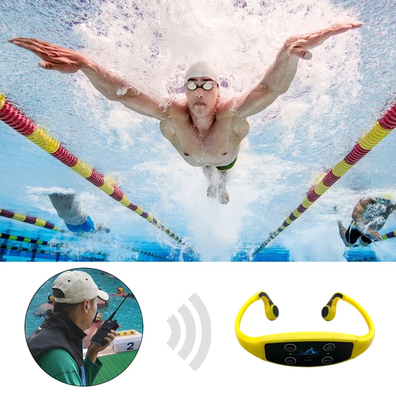 Водонепроницаемый наушник для плавания Swimtalk H907 с костной проводимостью