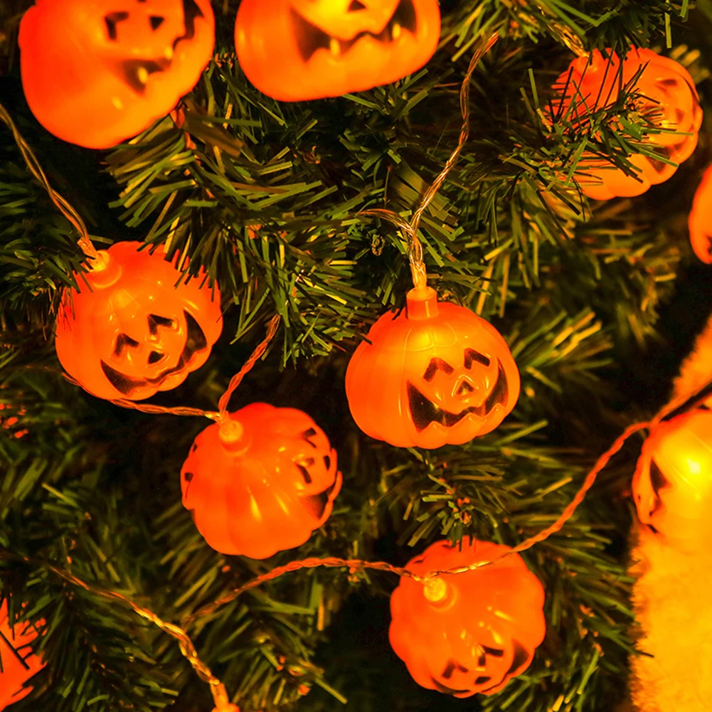 

Led Lights Decoration For Home 10ft 20LED Pumpkin Lanterns String Lights Halloween Theme Indoor Decor Aesthetic Room Decor