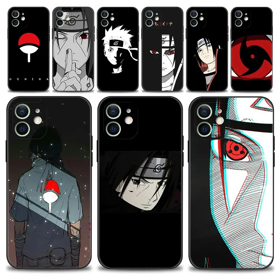 

Phone Case For iPhone 13 12 11 Pro Max 7 8 6 6S Plus XS Max XR X SE2020 13Mini 12Mini 5 5S Smartphone Cover Naruto Uchiha Itachi